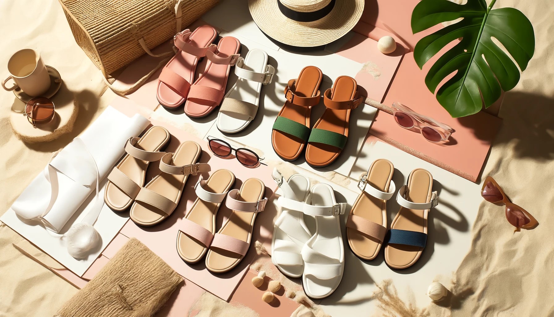 Płaskie sandały na lato 2024 - Jaki kolor wybrać, by pasowały do wszystkiego?