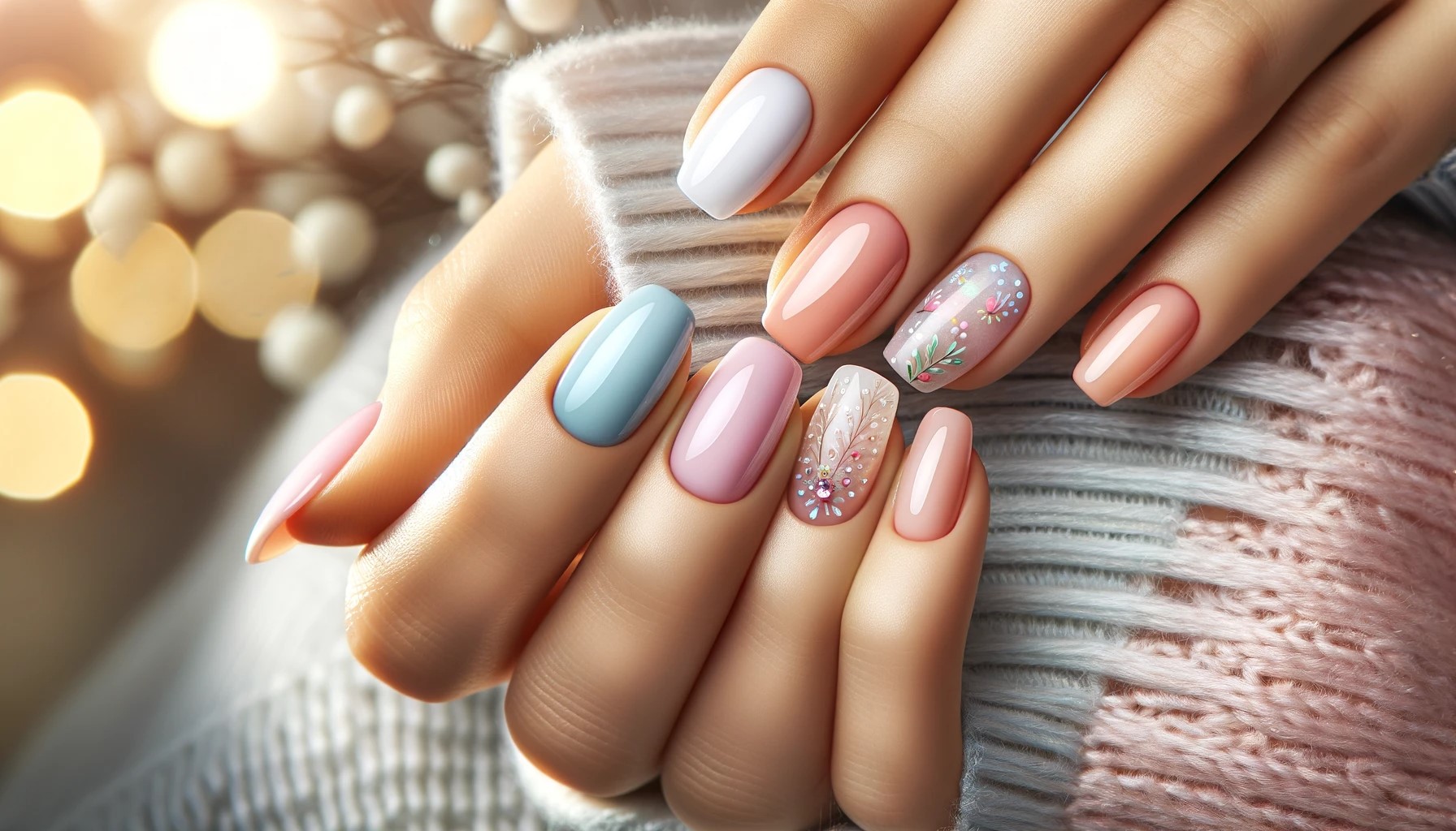 Jasne paznokcie - modne inspiracje na delikatny manicure