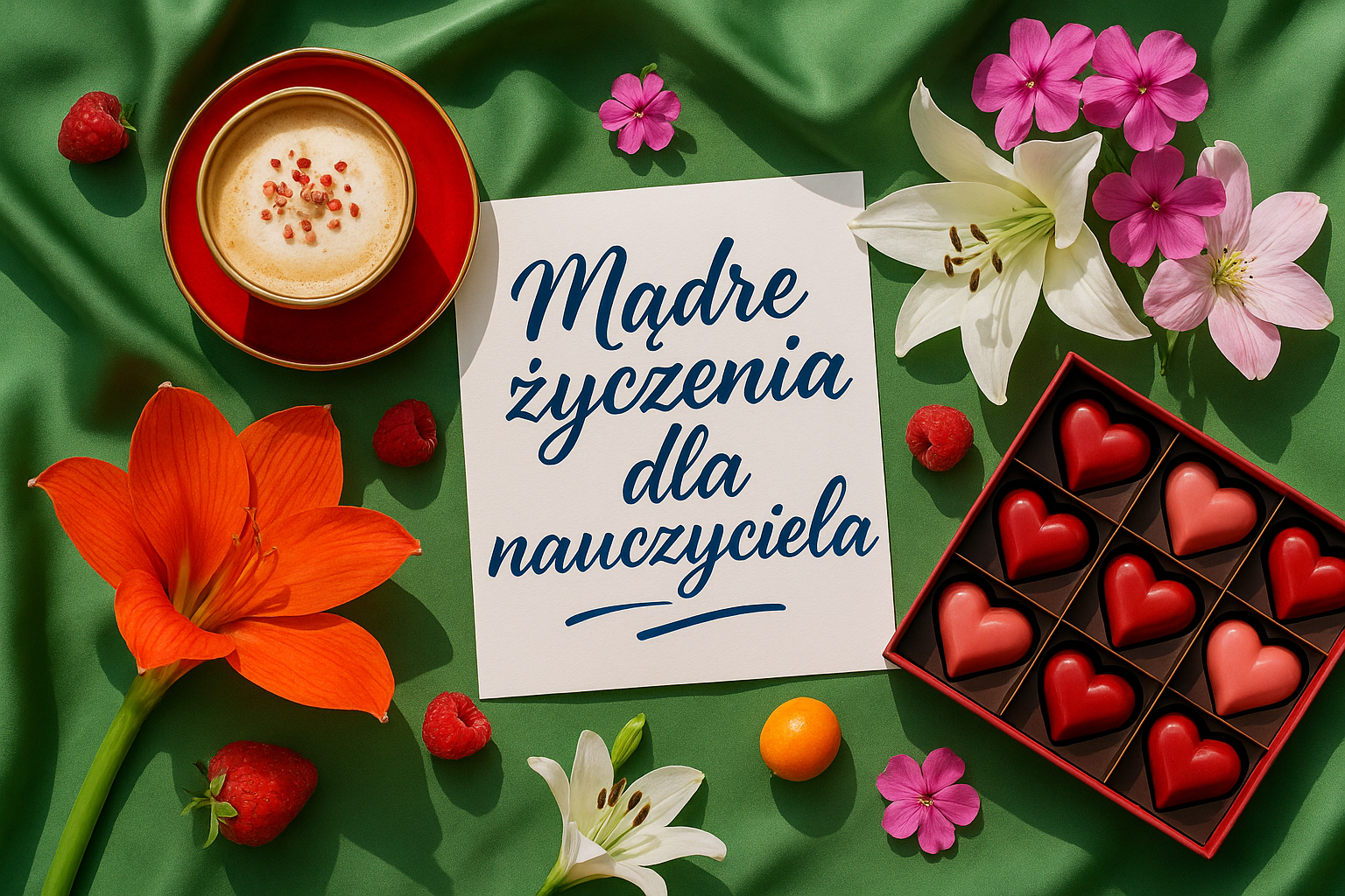 Mądre życzenia dla nauczyciela