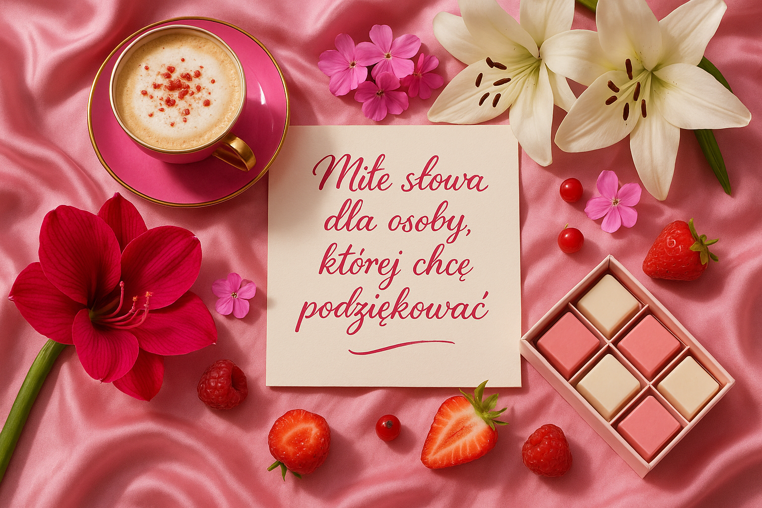 Miłe słowa dla osoby której chcę podziękować